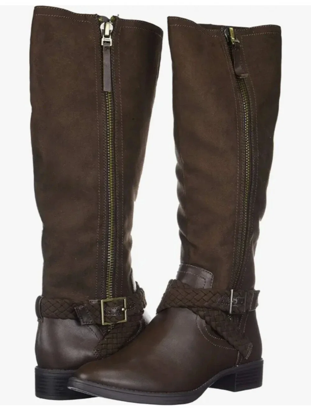 Circus by Sam Edelman 'Perry' Dark Brown Knee High Leather & Suede Boots